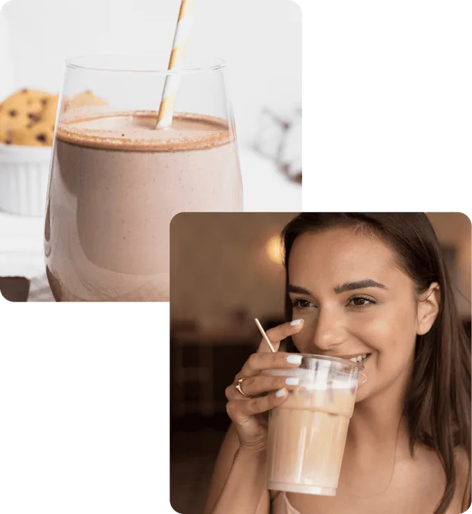 HeartGlow chocolate shake