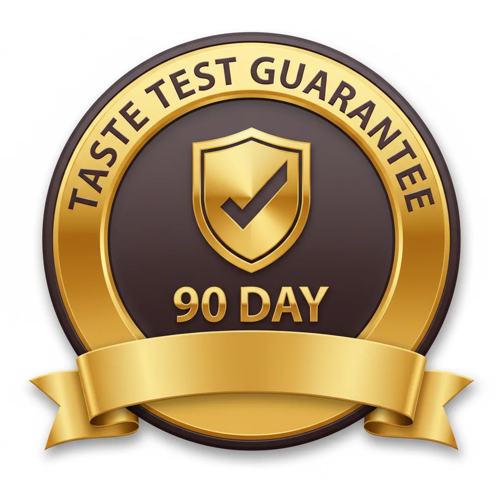 90-Day Taste Test Guarantee Seal